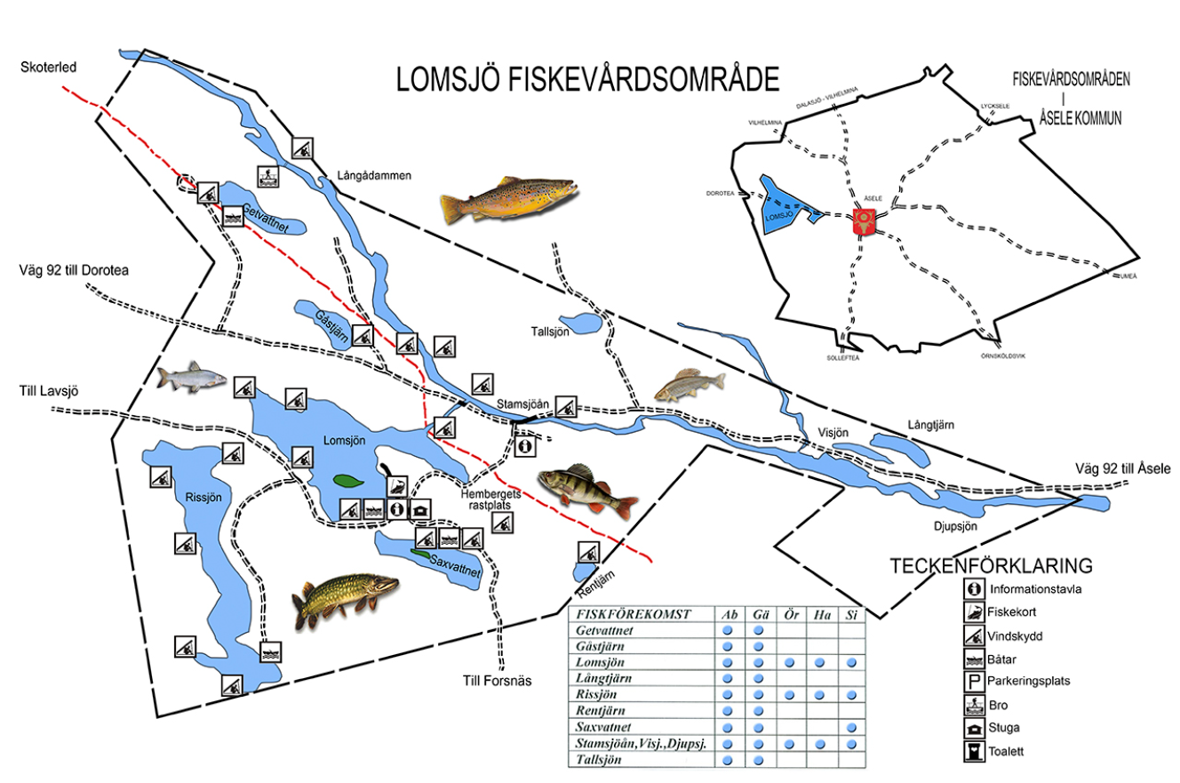 Fiskekarta – Lomsjö Fiskevårdsområde
